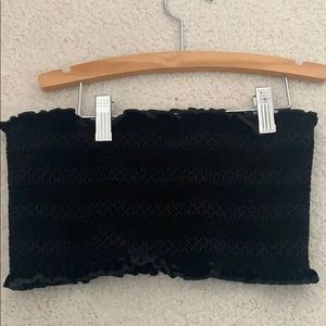 black velvet tube top